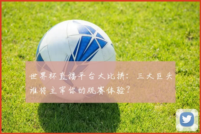 世界杯直播平台大比拼:三大巨头谁将主宰你的观赛体验?